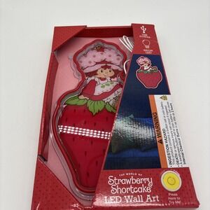 The World of Strawberry Shortcake LED Wall Art Decor Light Up Neon Led 13 Inches
